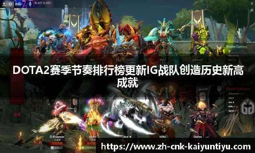 DOTA2赛季节奏排行榜更新IG战队创造历史新高成就